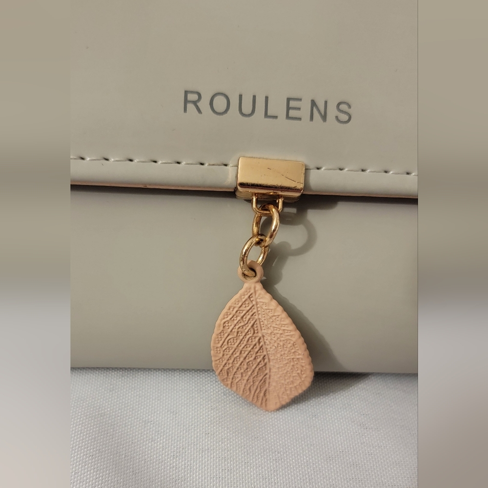 Roulens Taupe & Pink Trifold Wallet
